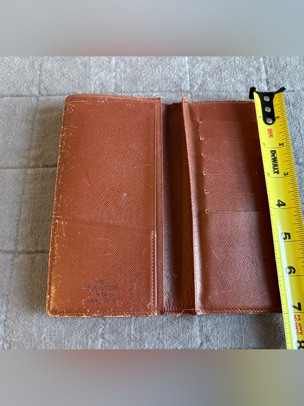 VINTAGE AUTHENTIC Louis Vuitton Porte Valeurs Cartes Crédit long monogram wallet - Picture 7 of 16